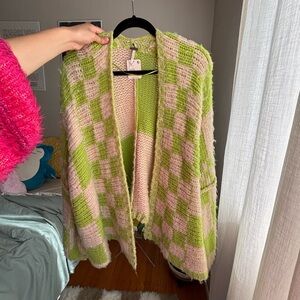 Aldrin checkered cardigan - oversized